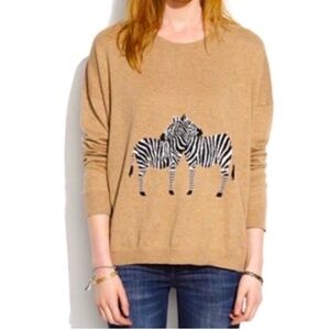 Madewell Zebra Cotton Sweater